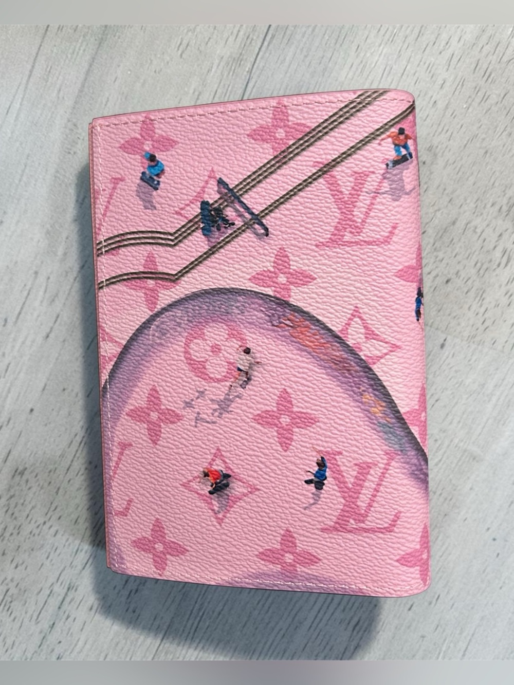 Louis Vuitton Pink Skateboard Passport Holder - Picture 3 of 4